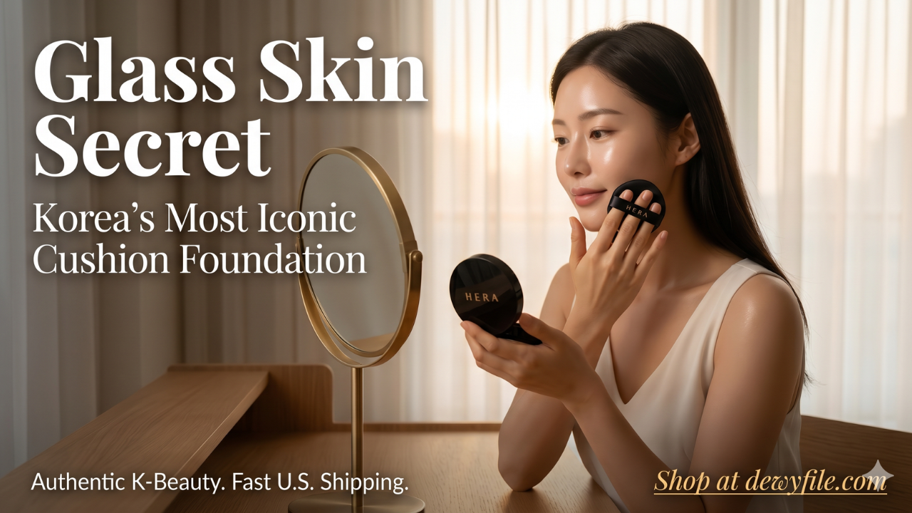HERA Black Cushion set with free refill