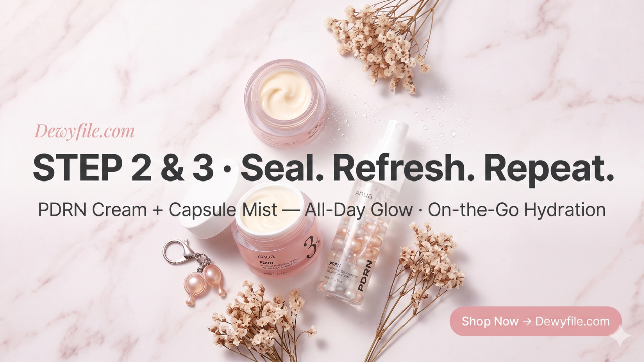 Anua PDRN Mask Sheet Step 4 - Weekly Intensive Glass Skin Treatment | Dewyfile.com