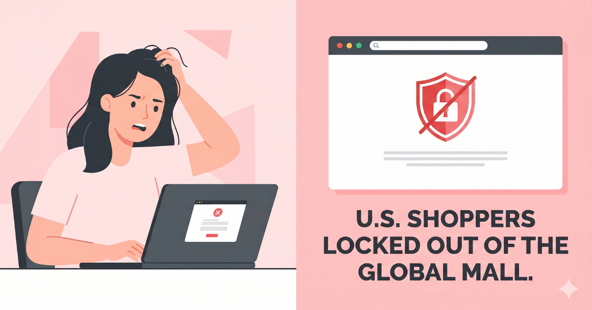 U.S. shoppers locked out of Olive Young global mall